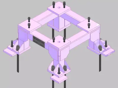 26394-Base for robot NACHI-NC510-Hight 400 3D model