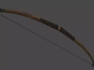 The Skull Bow Low-poly 3D model