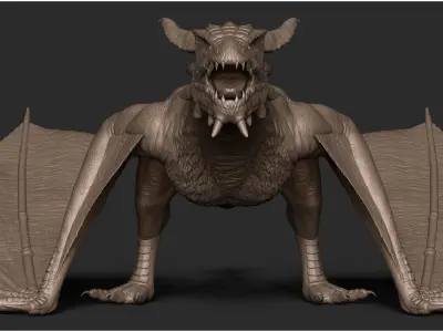 Dragon High Poly Concept - Zbrush 3D model 3D model