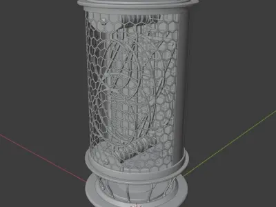 Nixie light bulb 3D model