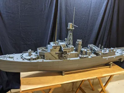 1 48 Castle Class Corvette RC Model Ship 3D print model