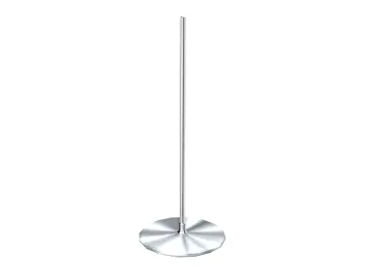 Multipurpose Chrome Stand Base Low-poly 3D model