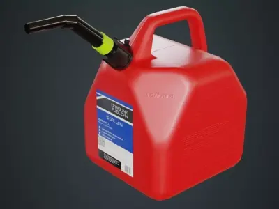 Fuel Can 5A Low-poly 3D model