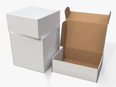  Mailer Boxes - White Core Size Set 