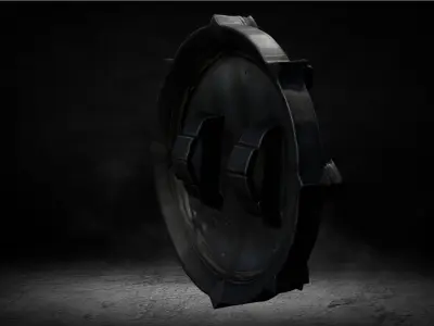 Medieval Aegis Magic Shield High-poly 3D Model 3D model