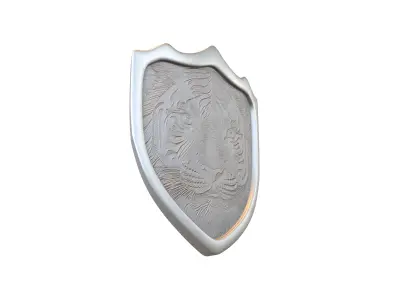 Tiger Shield v1 001 Low-poly 3D model