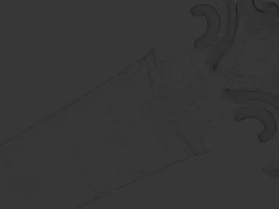 Excalibur Sword Low Poly Low-poly 3D model