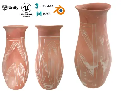 Ancient vase Free low-poly 3D model