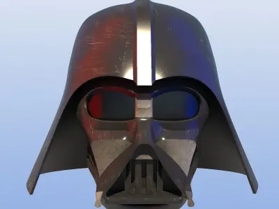 Helmet Darth Wader Low-poly 3D model