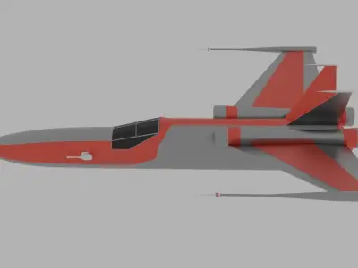 Spacecraft star wars fighter jet Free 3D model