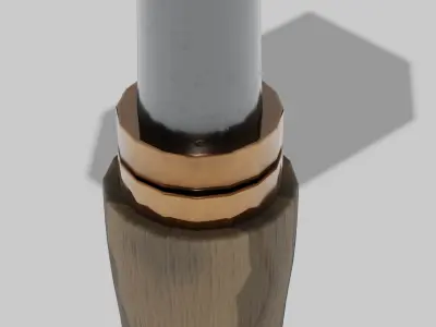 OB 00 17 vampire hunter hammer a Low-poly 3D model