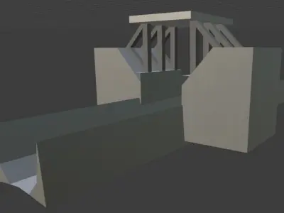Factory sewage 3D model