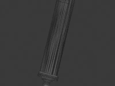 Sword Cleaver Low-poly 3D model