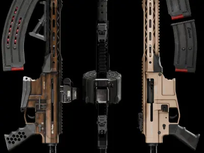 Derya MK-12 Low-poly 3D model
