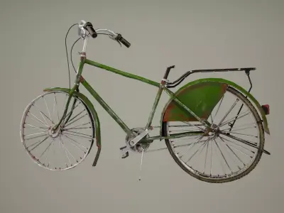 Bike 02 Low-poly 3D model