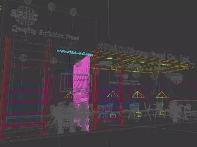 Exhibition - Area -3X9-3DMAX2009-27 3D model