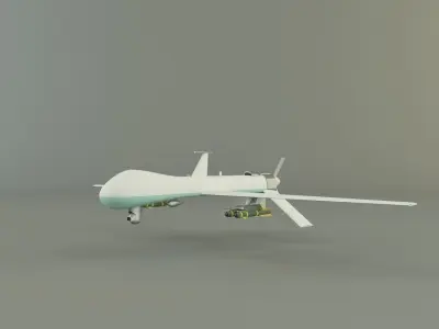 predator unmanned aerial vehicle 3D model