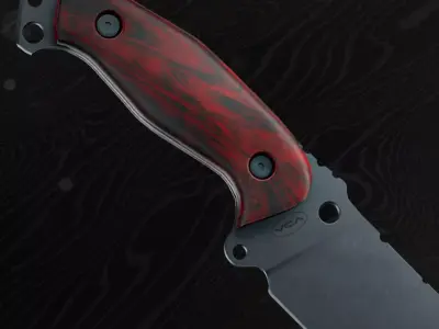 Hunter and Combat Knife Low-poly 3D model