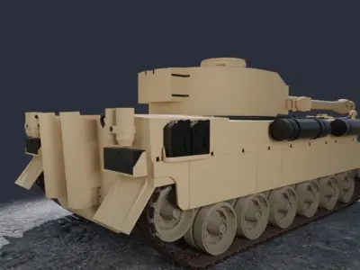 Tank Tiger I 3D model purchase