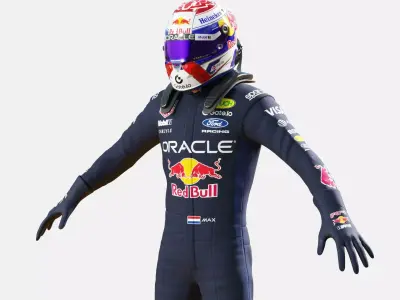 F1 Red Bull Racing Suits 2026 3D model