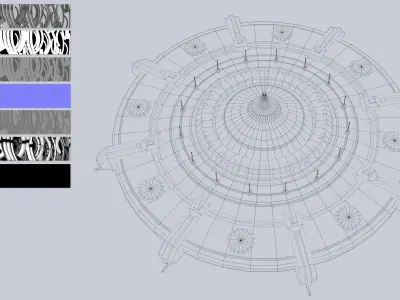Classic UFO Low-poly 3D model buy
