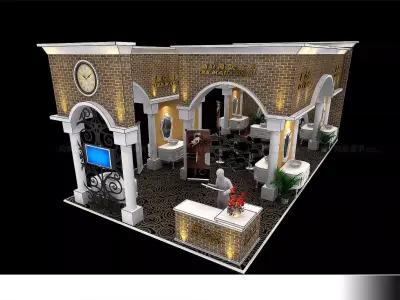 Exhibition - Area - 6X16-3DMAX2009-019 3D model