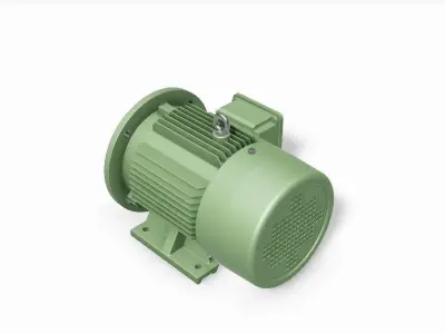 112M B35 Left IEC electric motor - 3D CAD model 3D model