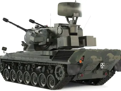FlakPz 2 Gepard 1A2 2006 3D model