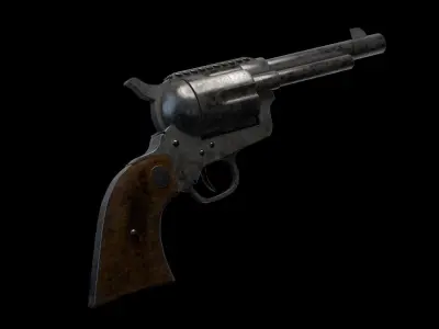 Revolver Colt 45 3D model