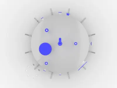 Estanque 50m3 frp 3D model