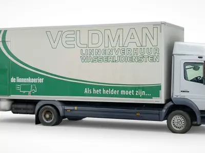 Mercedes-Benz Atego BOX 2022 Low-poly 3D model