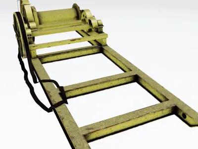 Old winch 3D model