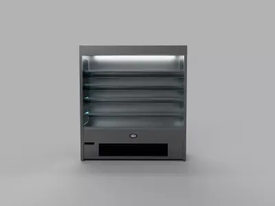 Triple Door Refrigerated Display Merchendiser 3D model
