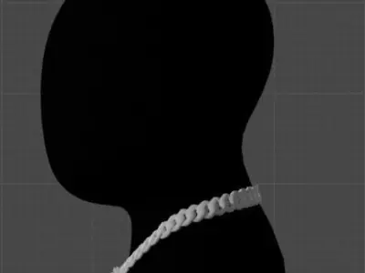 Bring Creativity to your Neck with Our Cuban Chain Low-poly 3D model buy