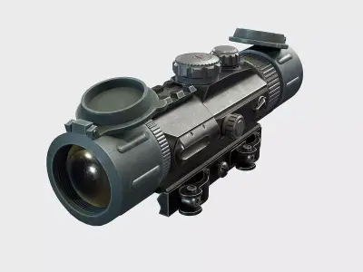 Optical Scope 106 Low-poly 3D model