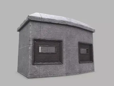 Military Bunker 2 Low-poly 3D model