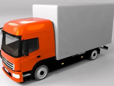 MERCEDES ATEGO 2015 LOWPOLY Low-poly 3D model