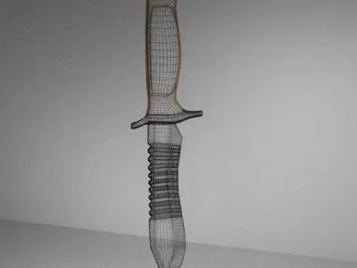 Elite Forces military knife Low-poly 3D model