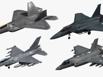 USAF Fighter Collection 3D model