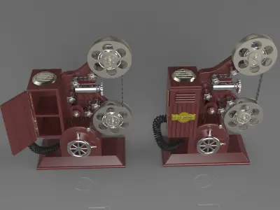 Retro Film projector 3D model