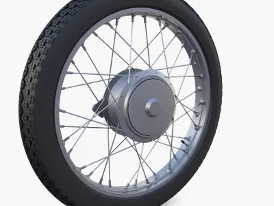 Moped wheel 3D model