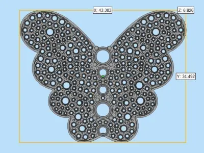 Butterfly Pendent 3D print model