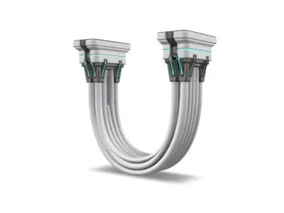 Sci-Fi Cables Pipes Pack Low-poly 3D model