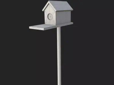 Bird House Low-poly 3D model purchase