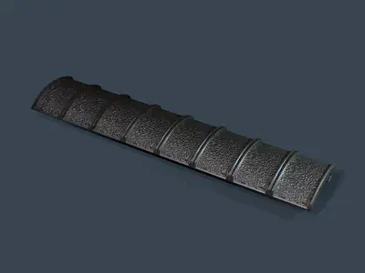 Rail Panel Low-poly 3D model