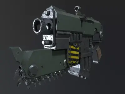 warhammer bolter gun 3D model