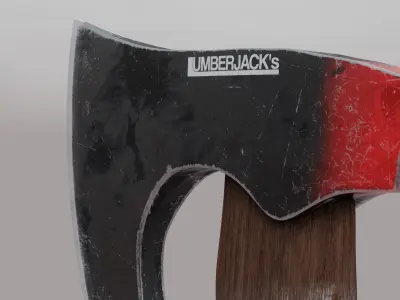 Metal Axe Low-poly 3D model purchase