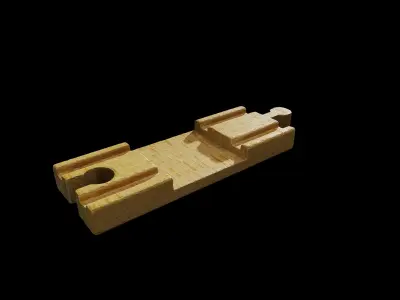 Anydrafts Wooden toys track 01 Low-poly 3D model