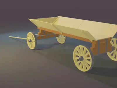  horse-drawn carriage 3D model