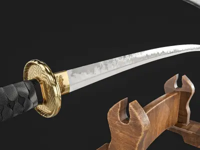 Ninja Sword  Low-poly 3D model